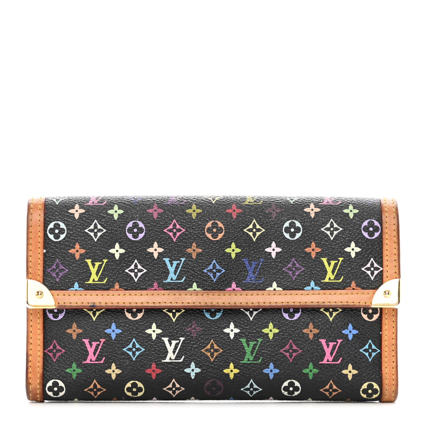 Monogram Multicolor Porte Tresor International Wallet Black