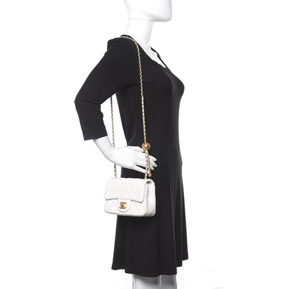 Chanel Lambskin Quilted Mini Pearl Crush Flap White 2 of 11