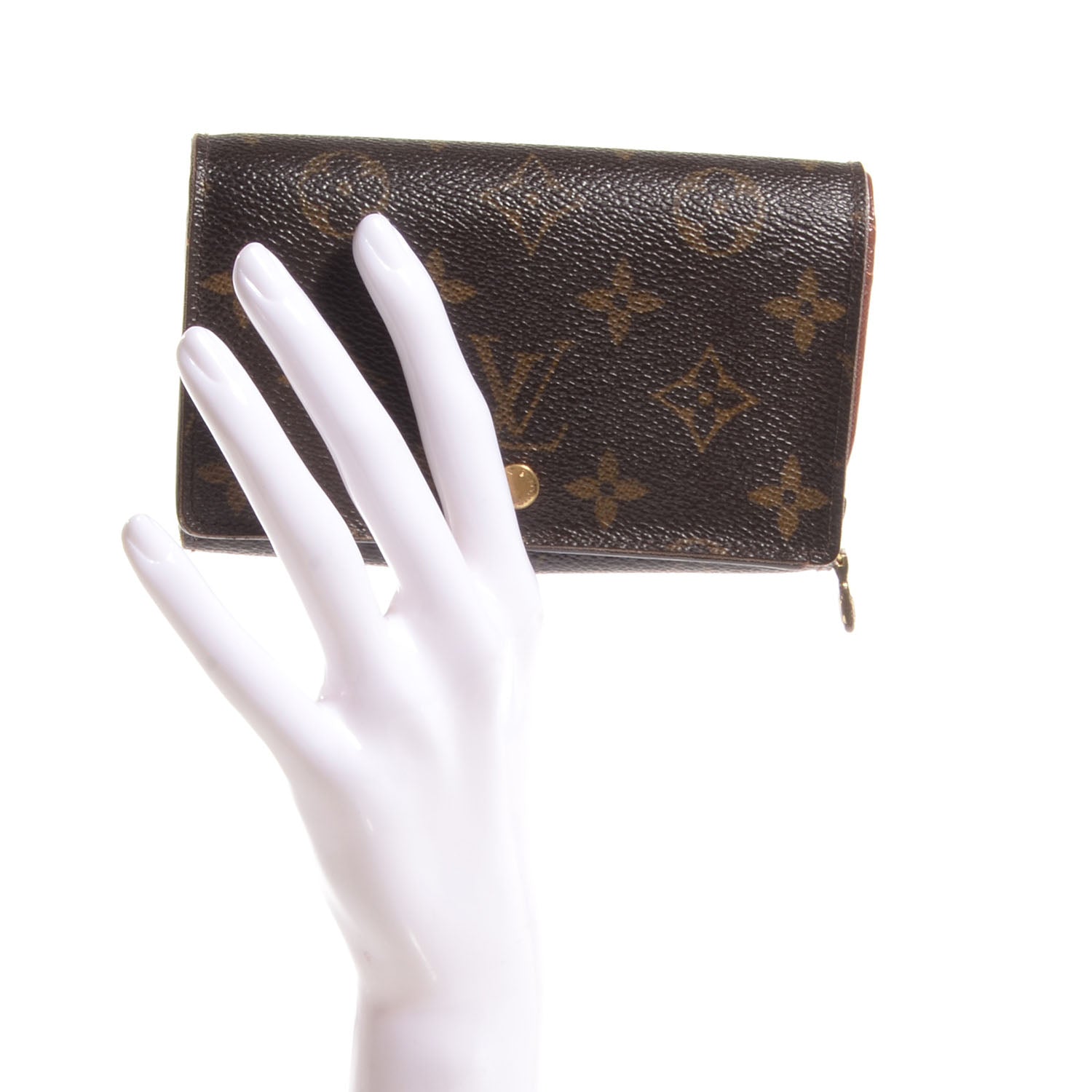 Louis Vuitton Monogram Porte-Monnaie Tresor Wallet 2 of 7