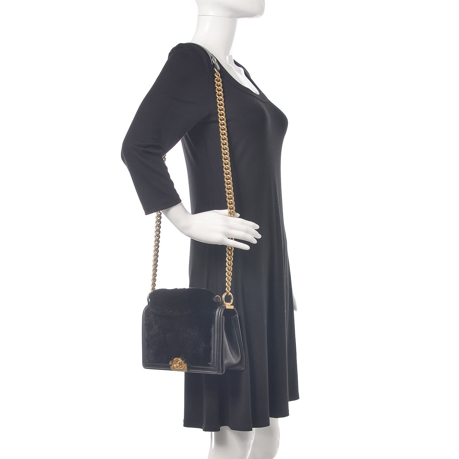 Chanel Orylag Medium Boy Top Handle Flap Black 2 of 12