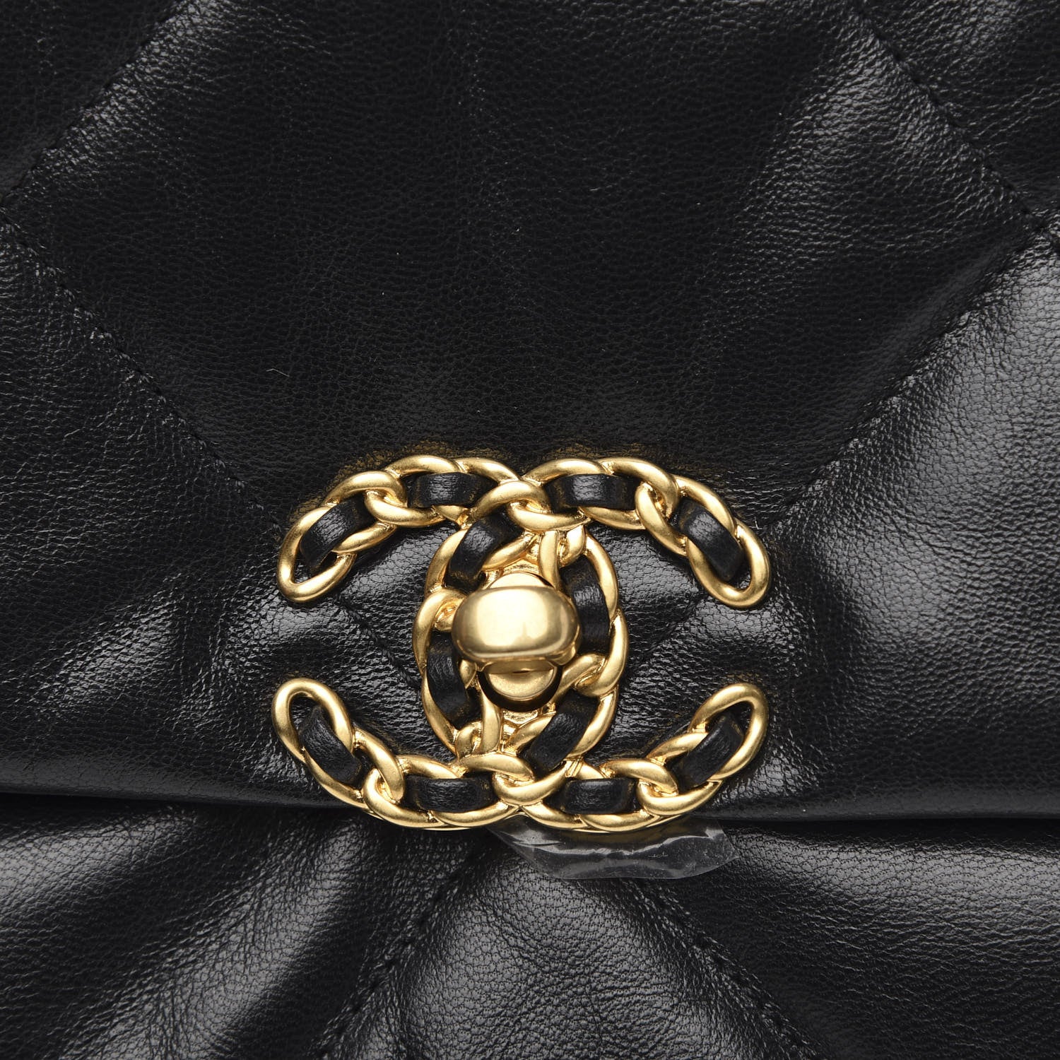 Chanel Goatskin Quilted Medium 19 Flap Black 11 of 12