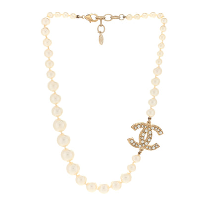 Chanel Pearl CC 100th Anniversary Necklace Light Gold 2 of 3