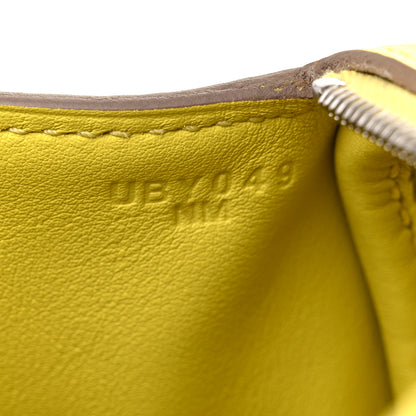 Hermes Taurillon Clemence Mini Lindy 20 Lime 7 of 10