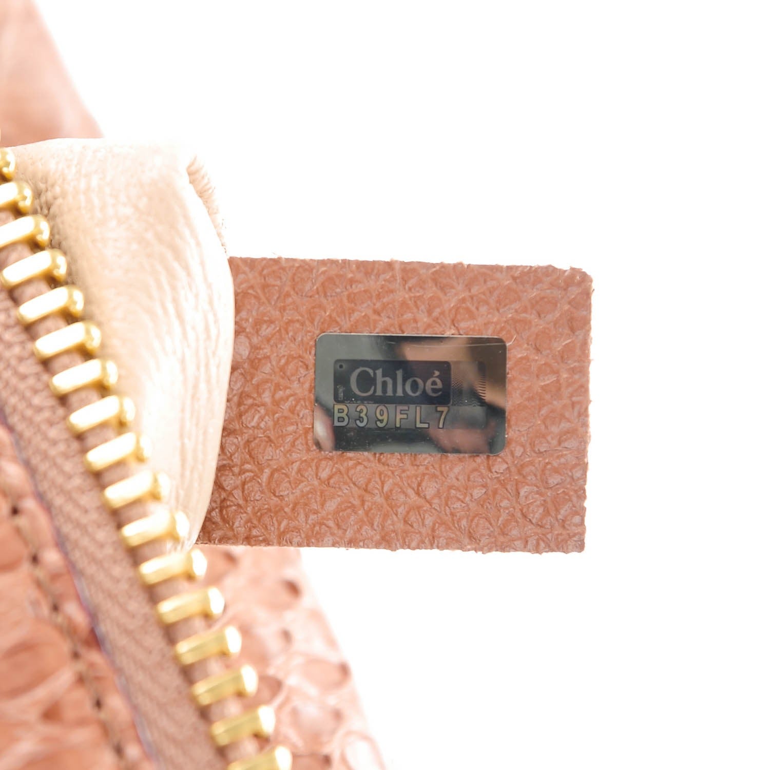 Chloe Python Calfskin Medium Paraty Dusty Rose 8 of 8