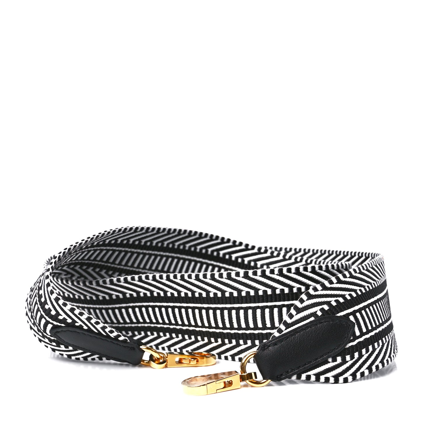Toile Swift 50mm Sangle Cavale Shoulder Strap Black Ecru