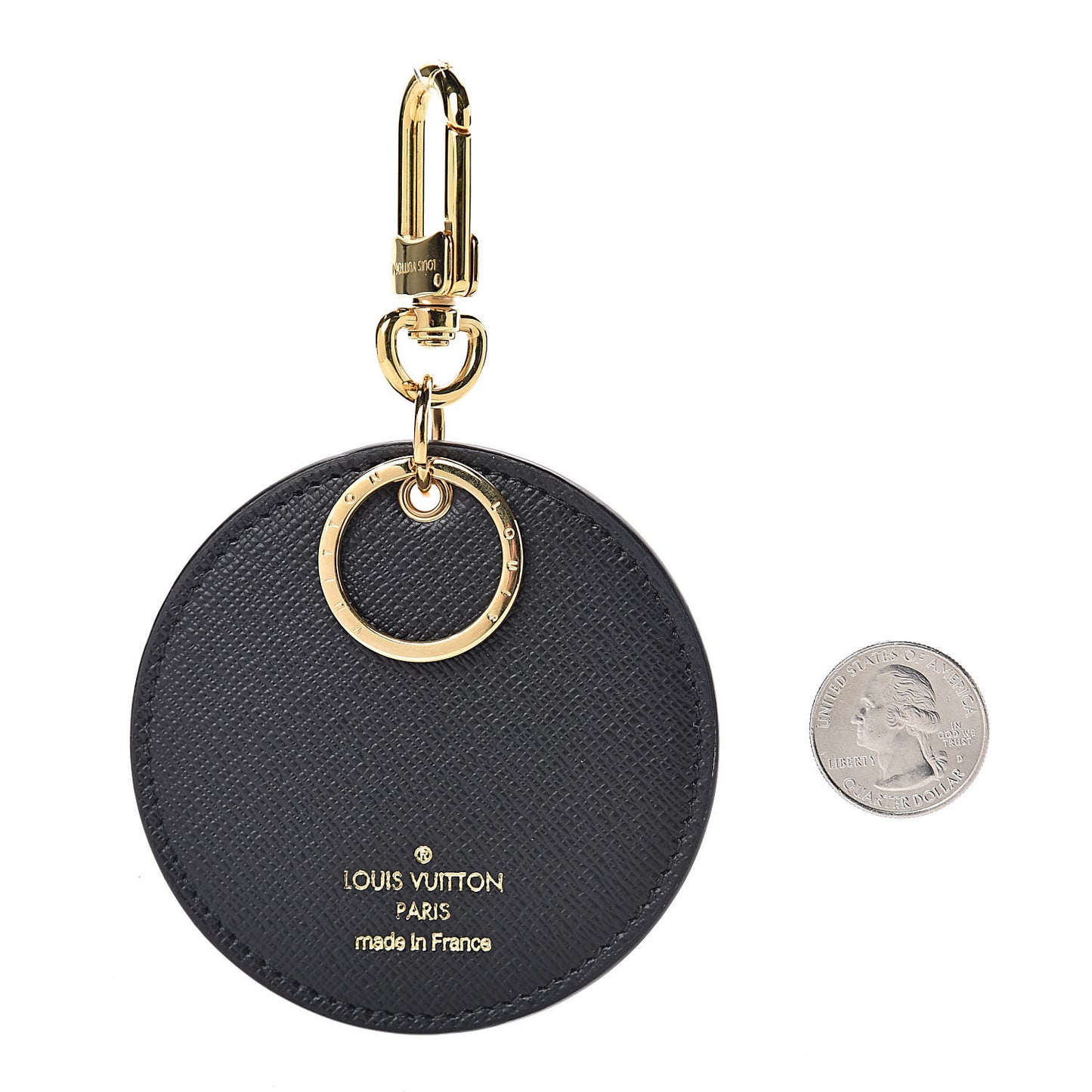 Monogram Blossom Bag Charm Key Holder Black