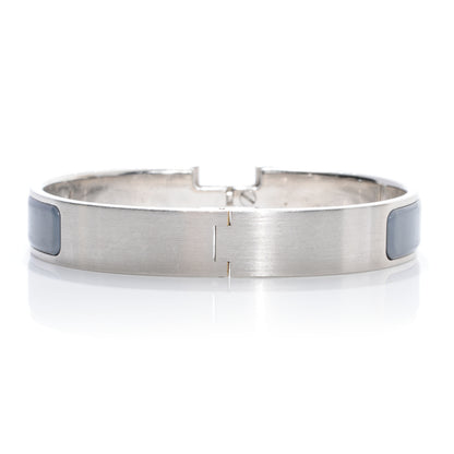 Hermes Enamel Narrow Clic Clac HH Bracelet GM Ardoise 3 of 7