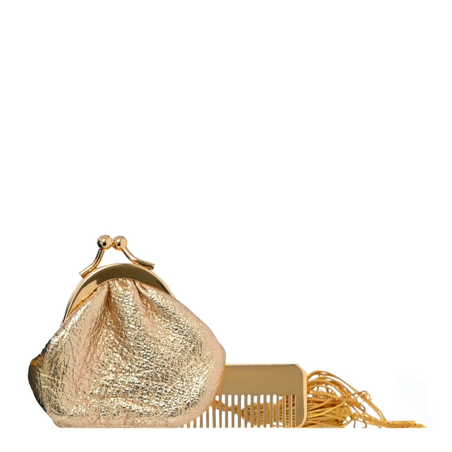 Swarovski Crystal Disco Ball Minaudiere Clutch Black Gold