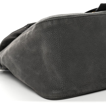 Fendi Vitello Savana Big Mama Baguette Grigio Tartaruga Natural 9 of 13