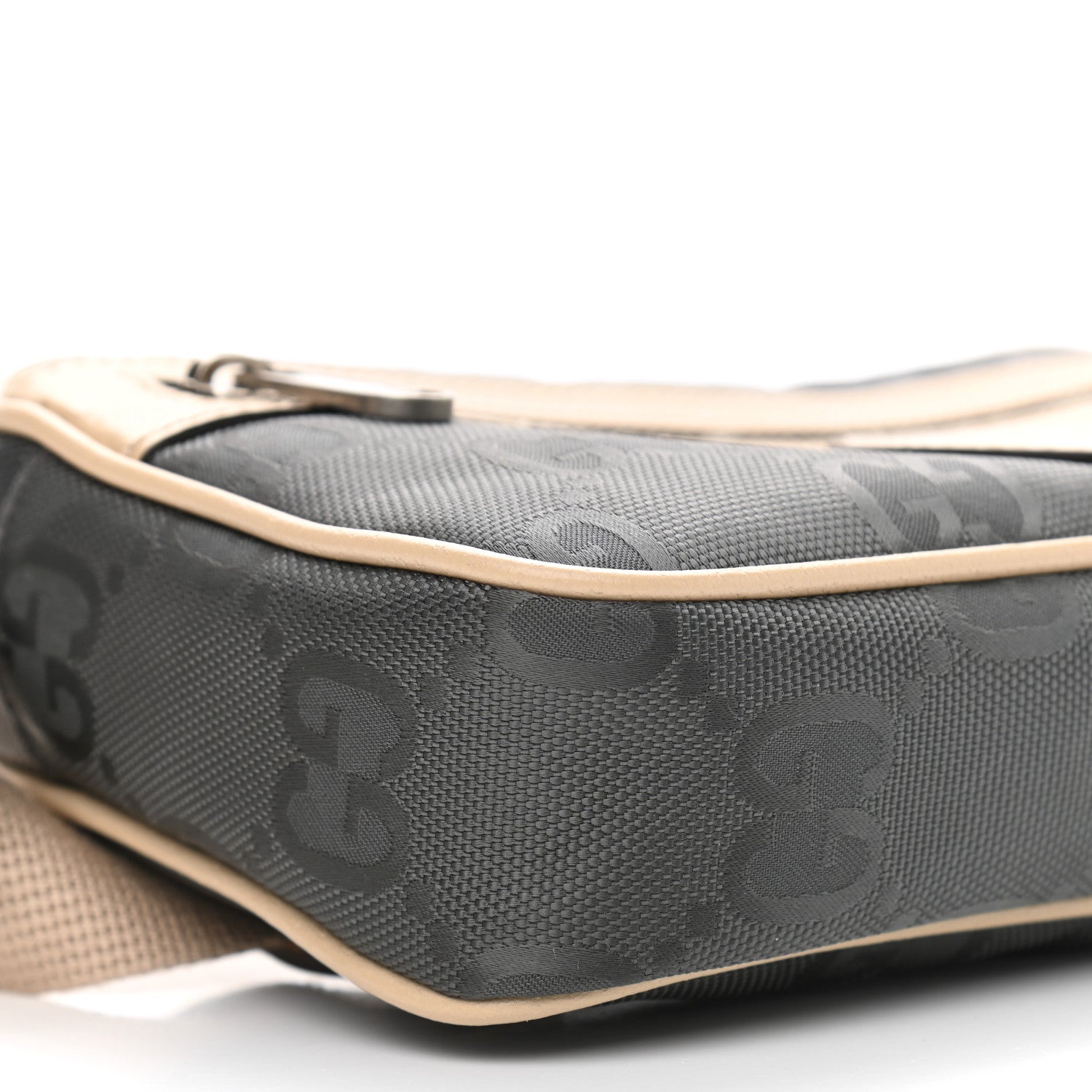 Gucci Econyl Nylon Monogram Off The Grid Belt Bag 95 38 Graphite Grey New Plaster 9 of 11