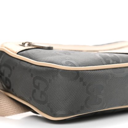 Gucci Econyl Nylon Monogram Off The Grid Belt Bag 95 38 Graphite Grey New Plaster 9 of 11
