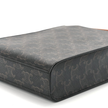 Celine Triomphe Canvas Calfskin Mini Vertical Cabas Tan 9 of 9