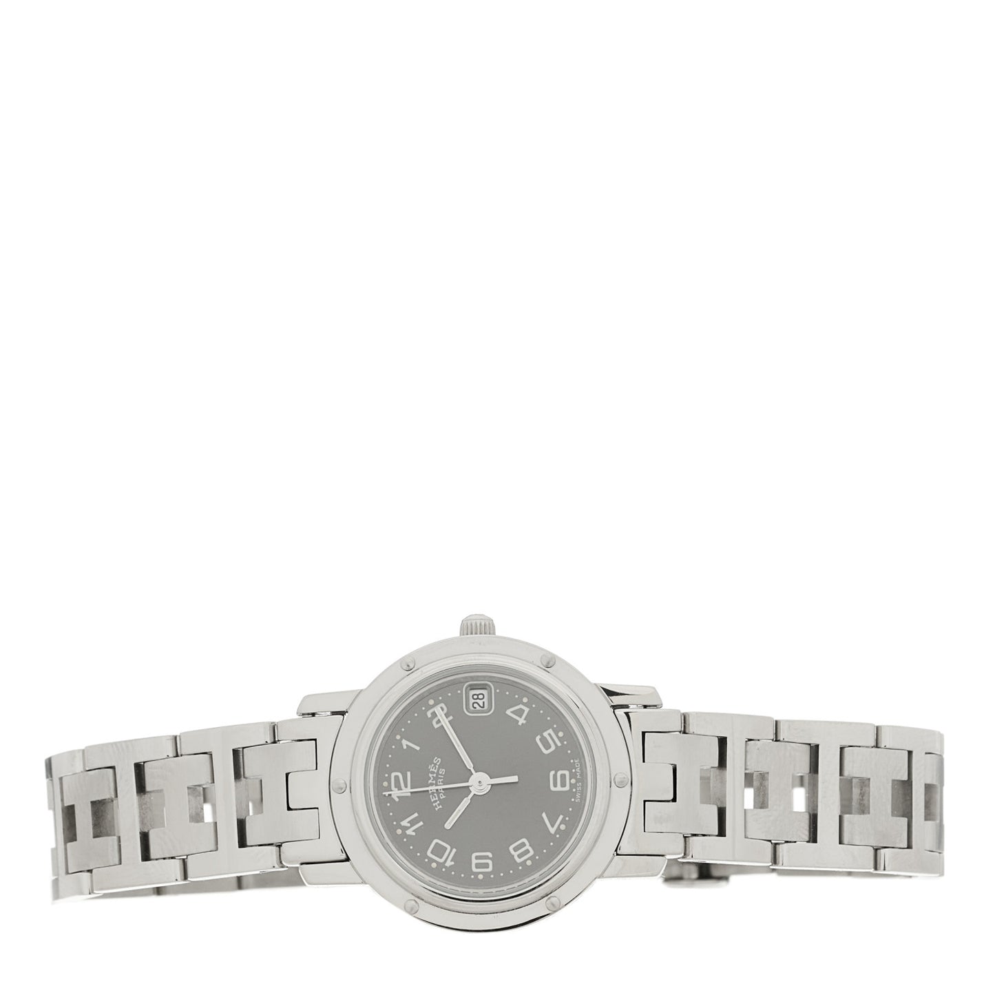 Stainless Steel 24mm Clipper Quartz Watch Grey