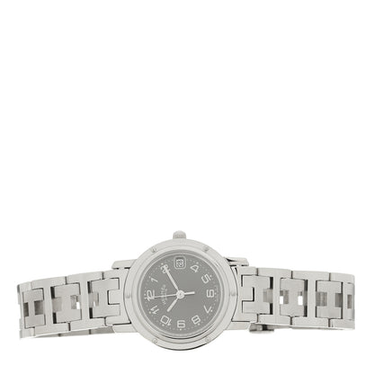 Hermes Stainless Steel 24mm Clipper Quartz Watch Grey 2 of 4