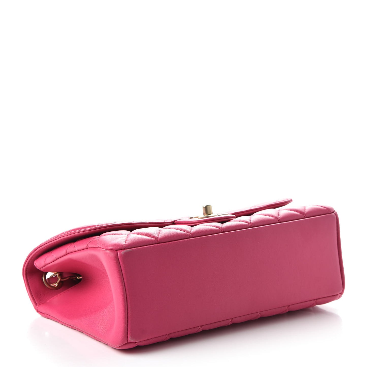 Lambskin Quilted Medium Mademoiselle Chic Flap Pink