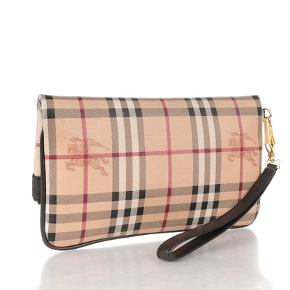 Burberry Haymarket Check Adeline Foldover Clutch Brown 3 of 8