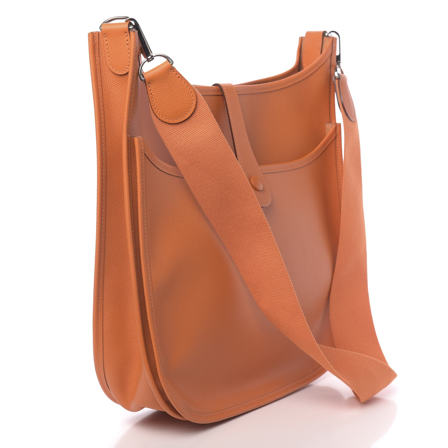 Hermes Epsom Evelyne II GM Orange 3 of 10