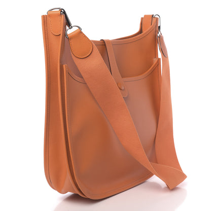 Hermes Epsom Evelyne II GM Orange 3 of 10
