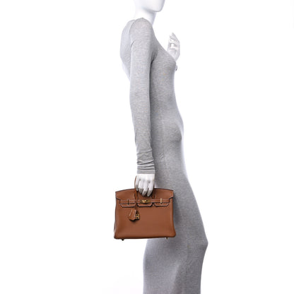 Hermes Togo Birkin 25 Gold 2 of 13