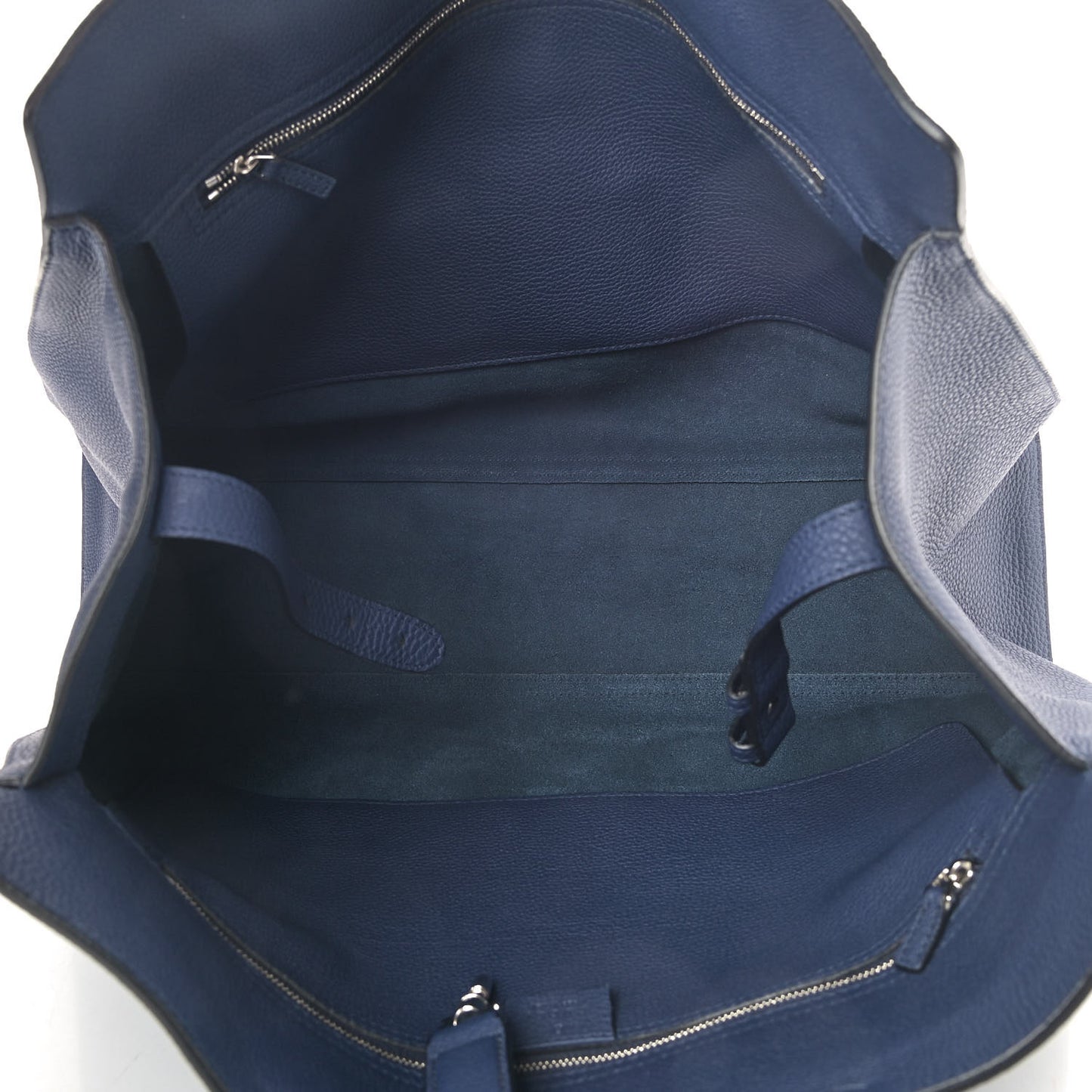 Soft Calfskin Medium Jackie Top Handle Bag Classic Blue Marine