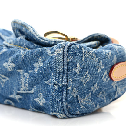 Louis Vuitton Monogram Denim Nano Speedy Blue 8 of 9
