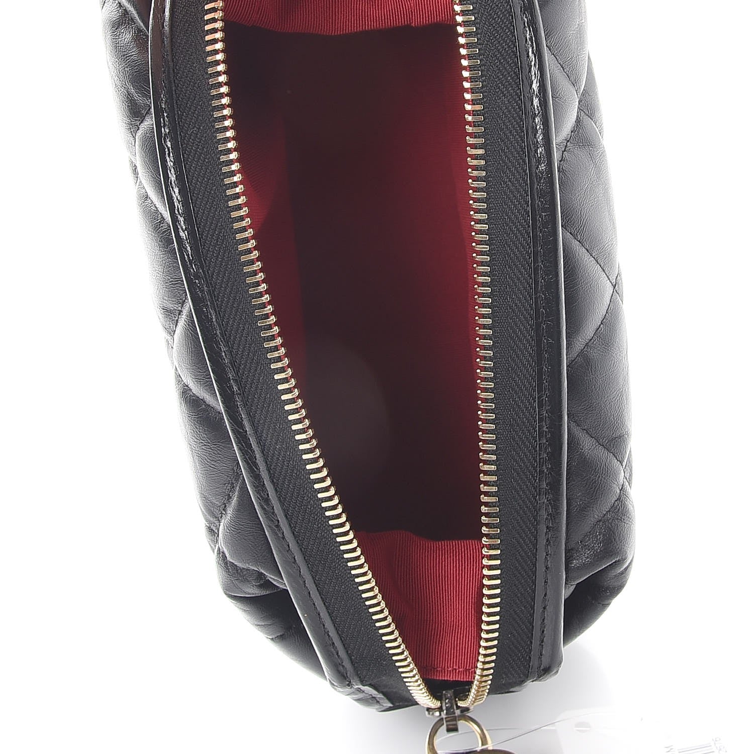 Chanel Aged Calfskin Quilted Gabrielle Classic Pouch Black 5 of 10
