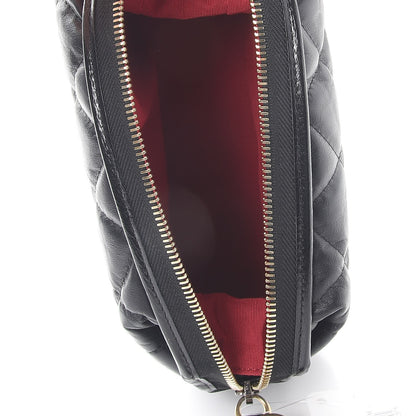 Chanel Aged Calfskin Quilted Gabrielle Classic Pouch Black 5 of 10