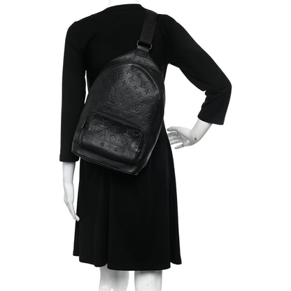 Louis Vuitton Monogram Shadow Racer Slingbag Black 2 of 9