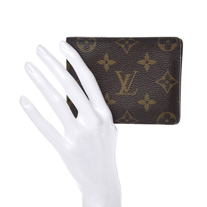 Louis Vuitton Monogram Mens Porte-Billets 3 Card Billfold Wallet 2 of 9