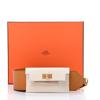 Hermes Swift Epsom Pocket Kelly Shoulder Strap Craie 6 of 6