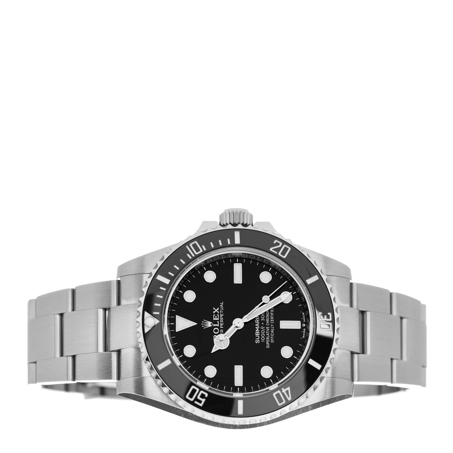Rolex Stainless Steel 41mm Oyster Perpetual Submariner Watch Black 124060 2 of 5