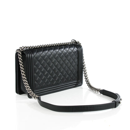 Chanel Calfskin Quilted New Medium Boy Flap Black 3 of 8