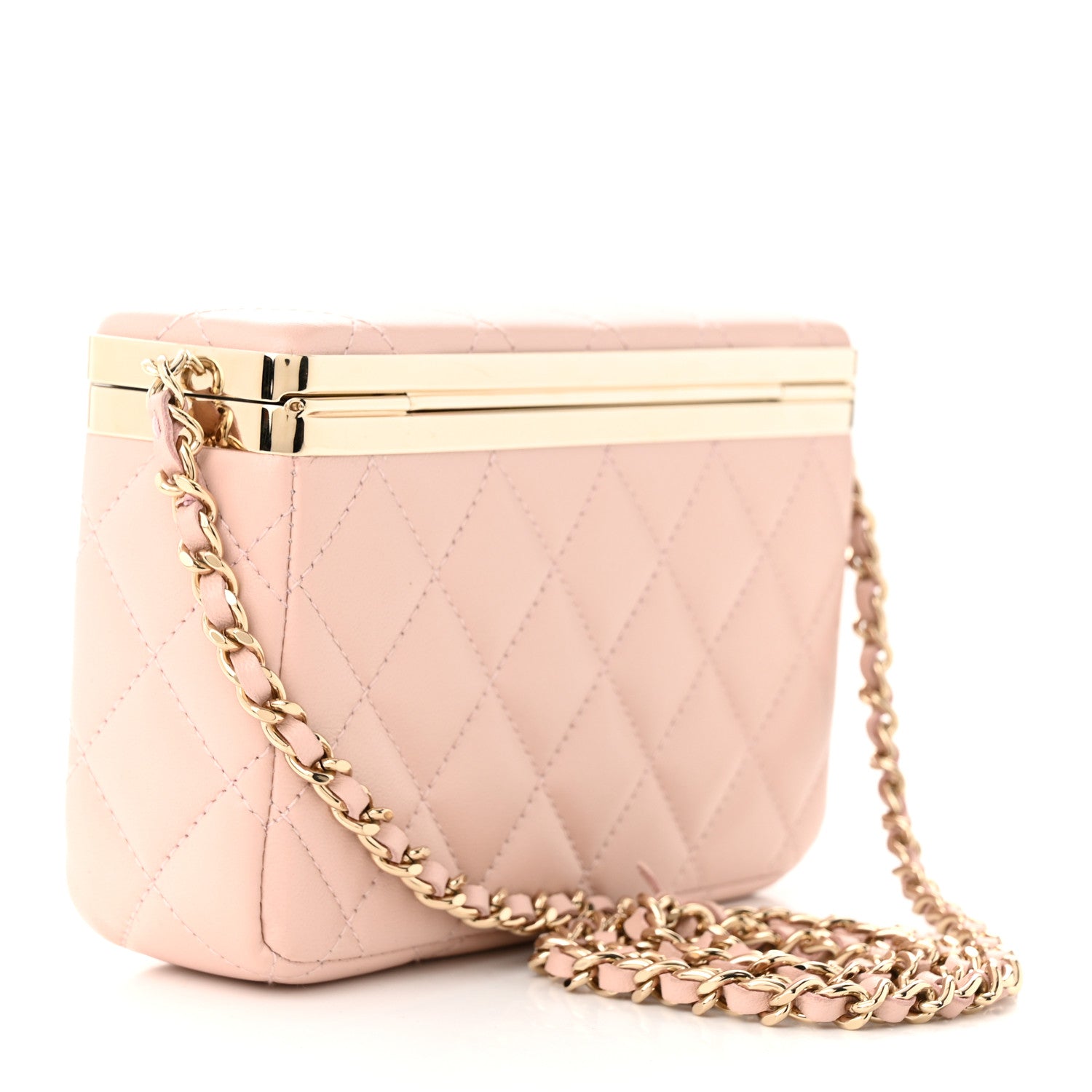 Chanel Lambskin Quilted CC Vanity With Chain Light Pink 3 of 11