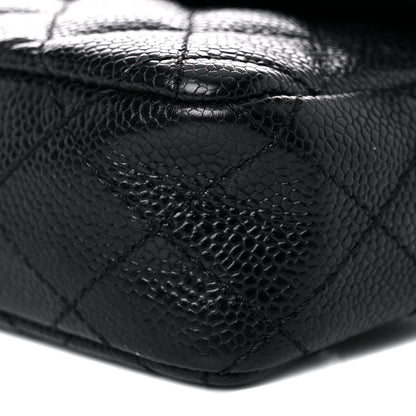 Chanel Caviar Quilted East West Flap Black 9 of 13