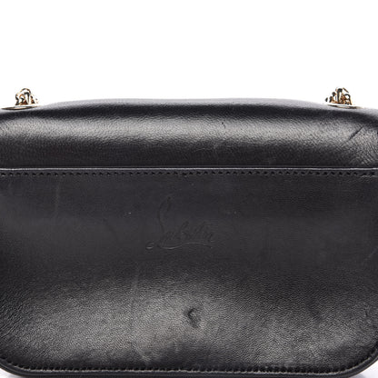 Christian Louboutin Calfskin Heart Sweety Charity Crossbody Bag Black Red 10 of 10