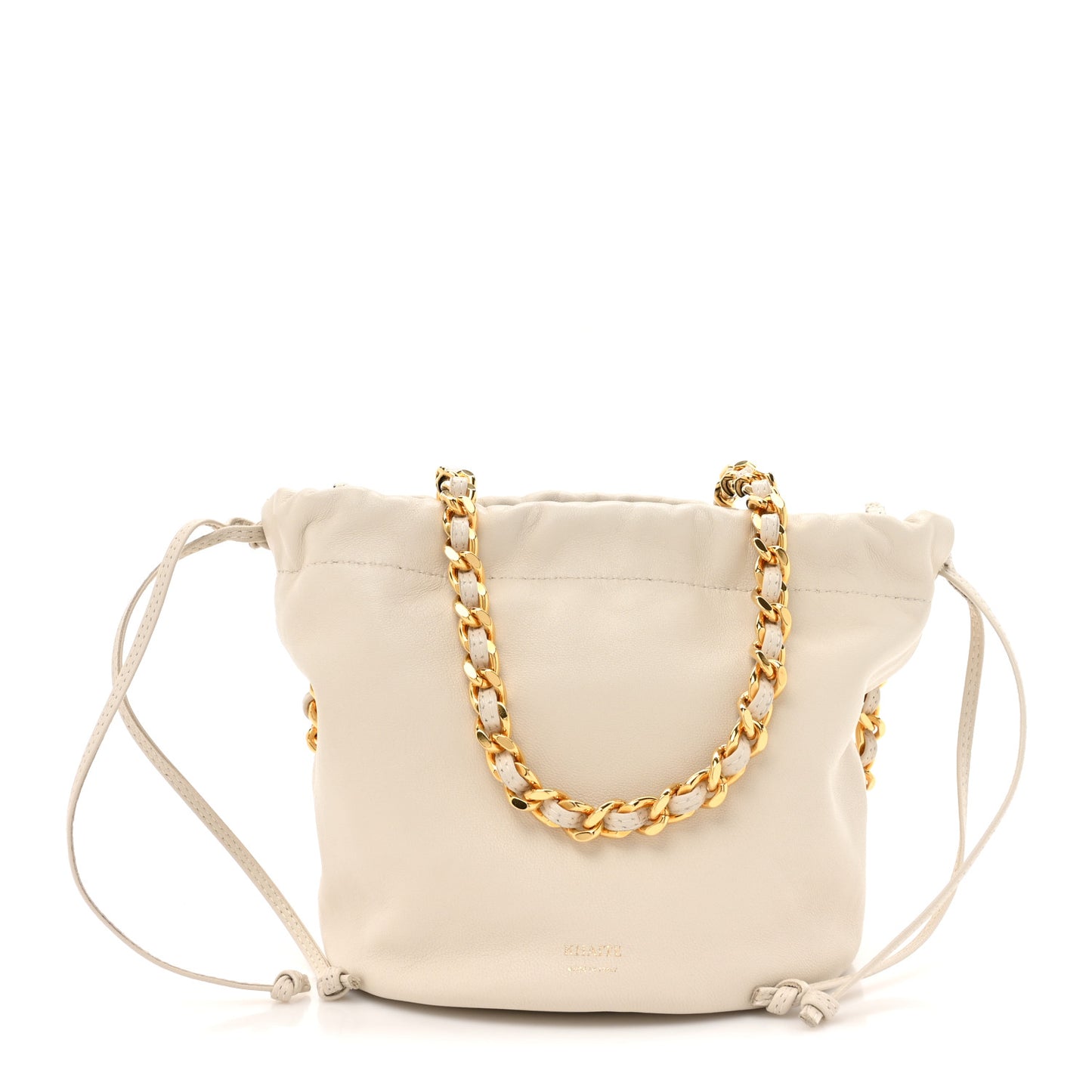Smooth Calfskin Aria Bucket Bag Off White