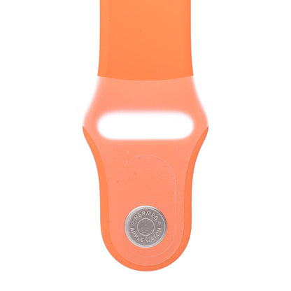 Hermes Silicone 44mm Apple Sports Watch Single Tour Band Orange 5 of 6