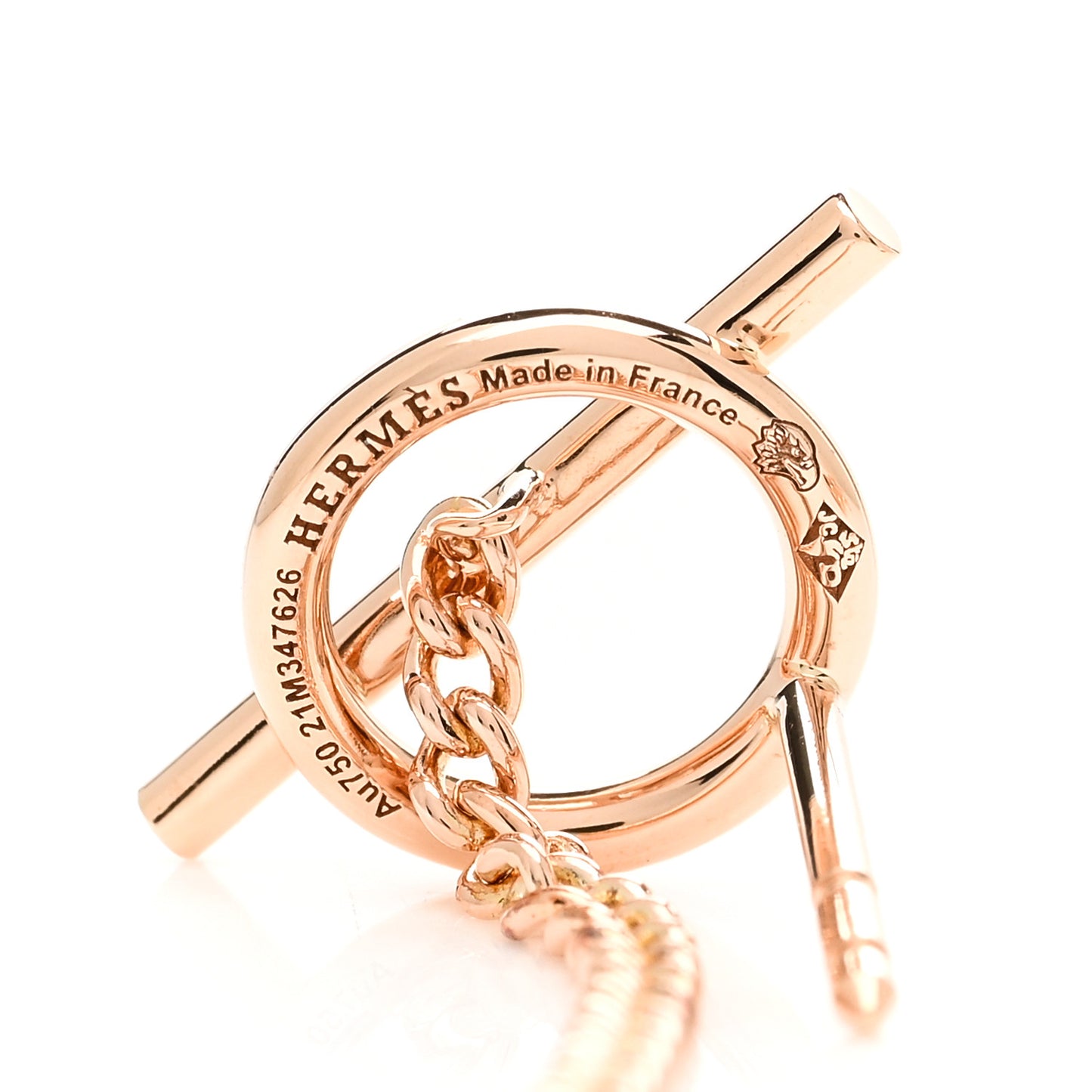 18K Rose Gold Echappee Earrings