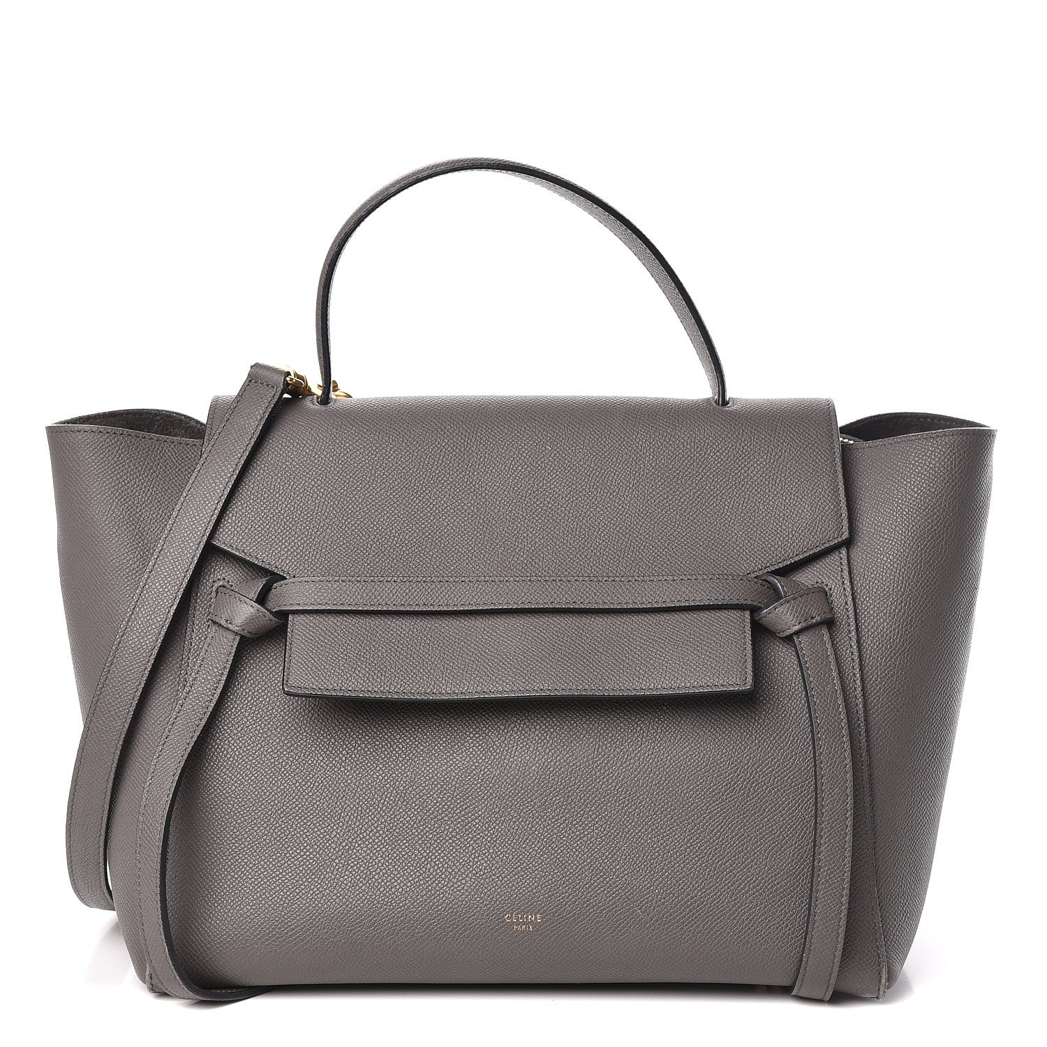 Celine Grained Calfskin Mini Belt Bag Grey 1 of 20