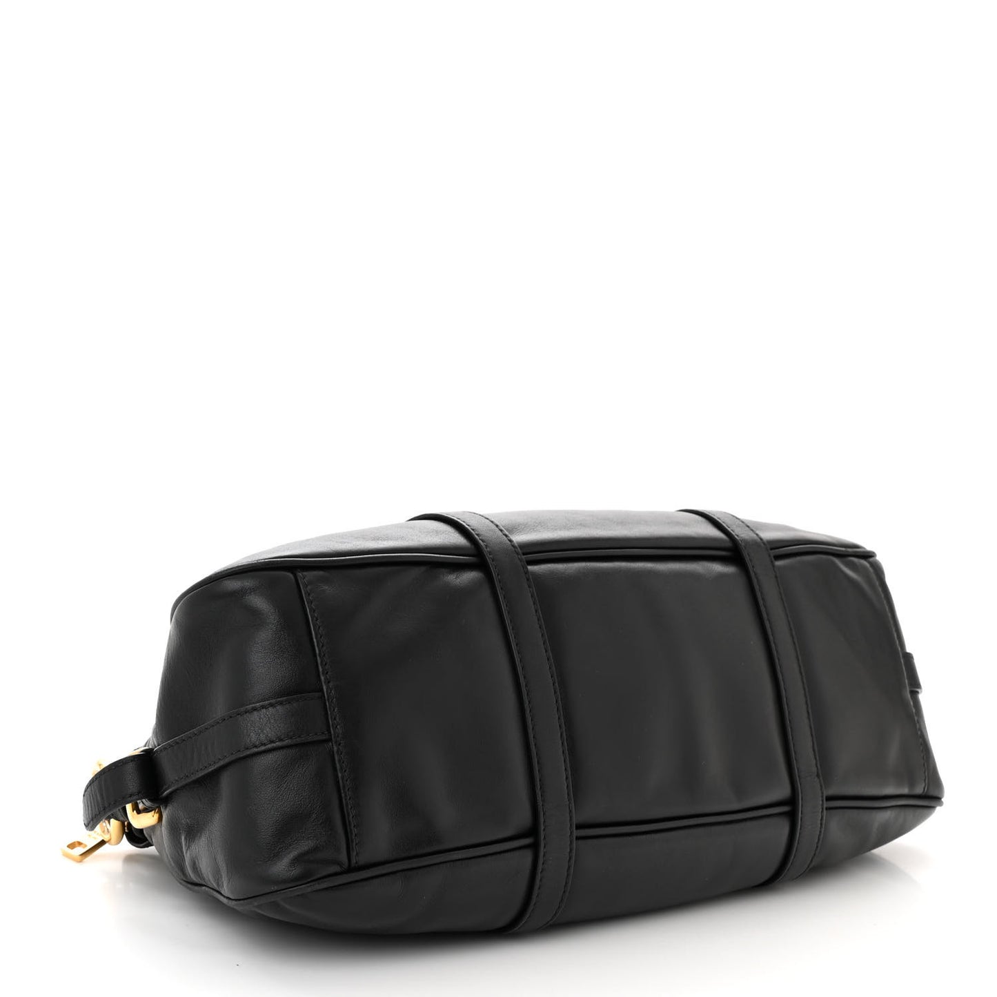 Soft Calf Shopping Satchel Black