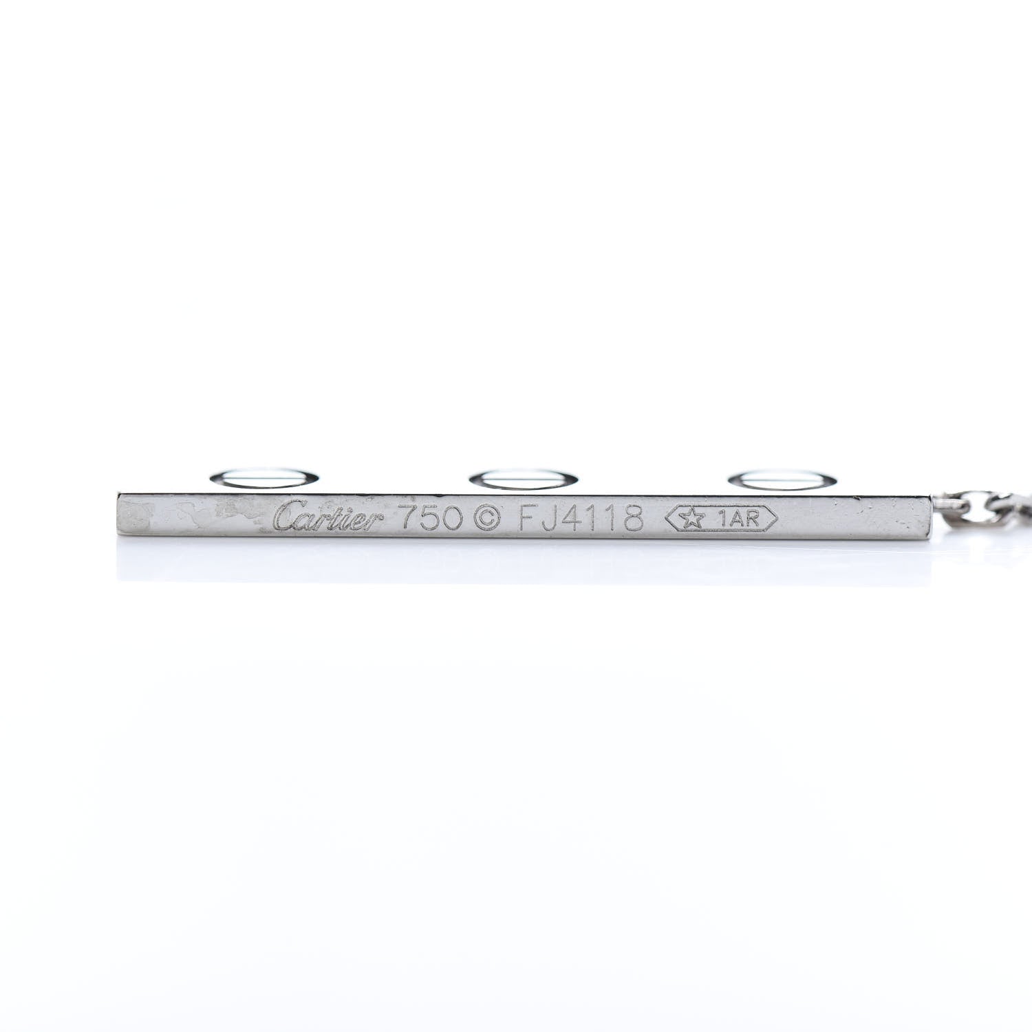 Cartier 18K White Gold LOVE Lariat Necklace 4 of 5
