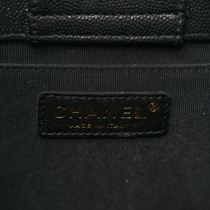 Chanel Caviar Quilted Flap Bucket Bag Black 7 of 11