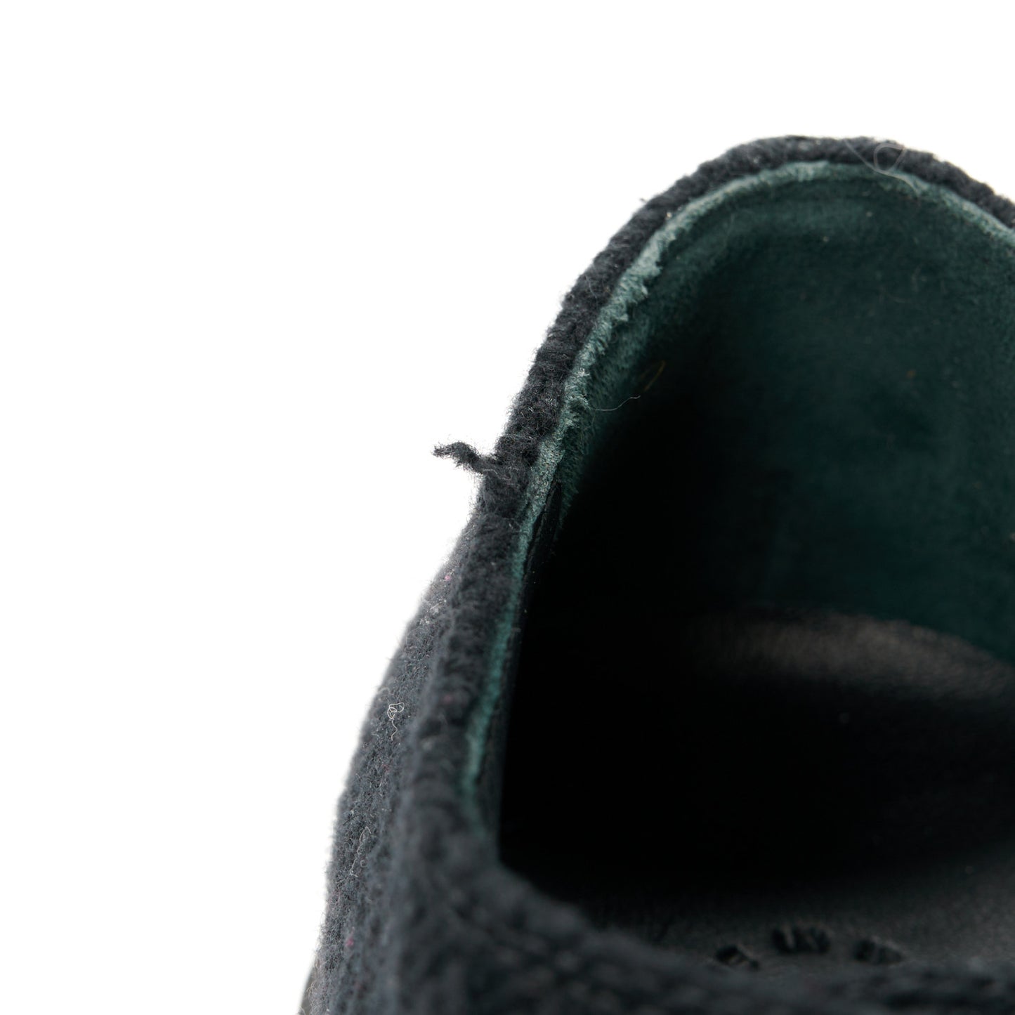Wool Tweed Calfskin Lace-Up Loafers 38.5 Black