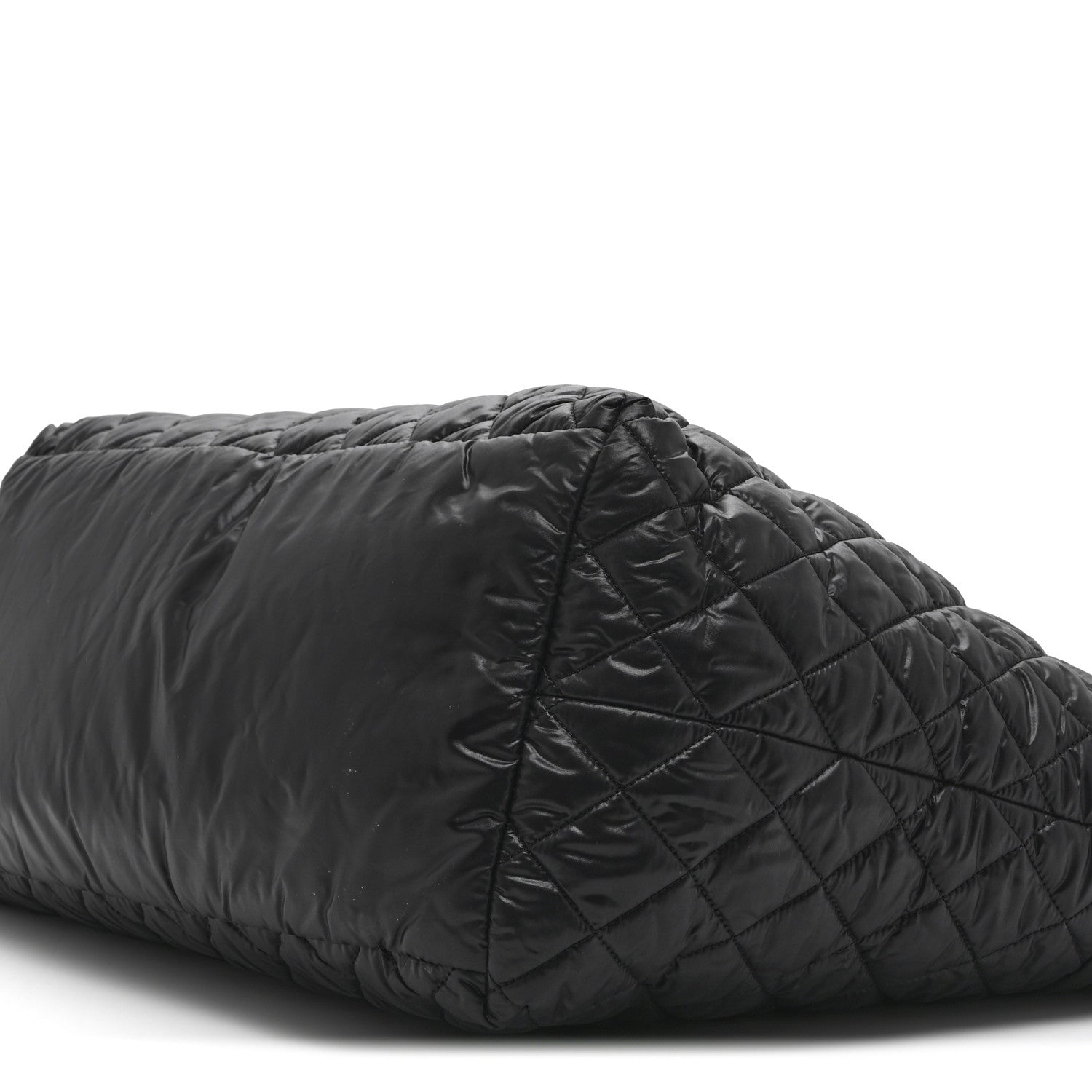 Chanel Nylon Quilted Large Coco Cocoon Tote Black 10 of 11