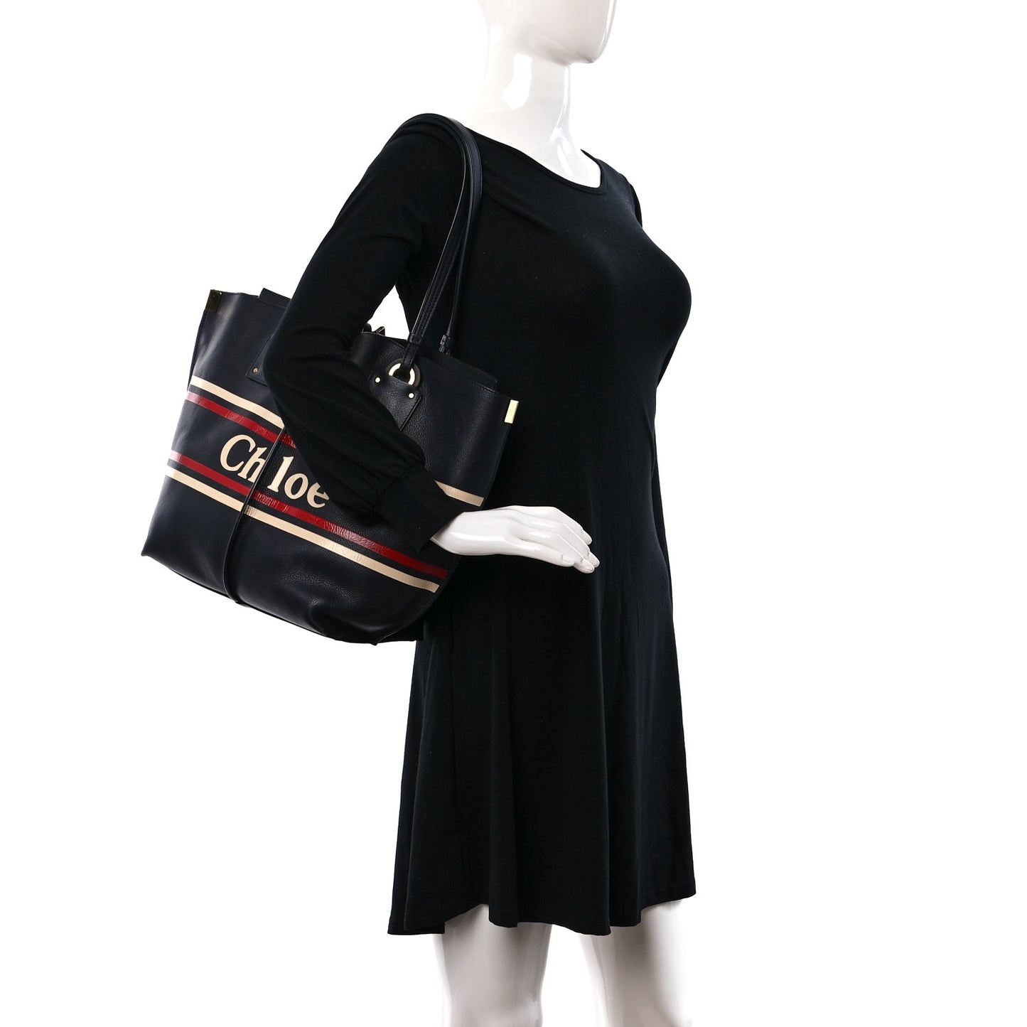 Smooth Calfskin Medium Vick Tote Full Blue