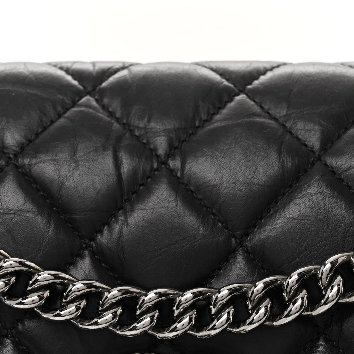 Chanel Aged Calfskin Quilted Small Lady Pearly Flap Black 10 of 13