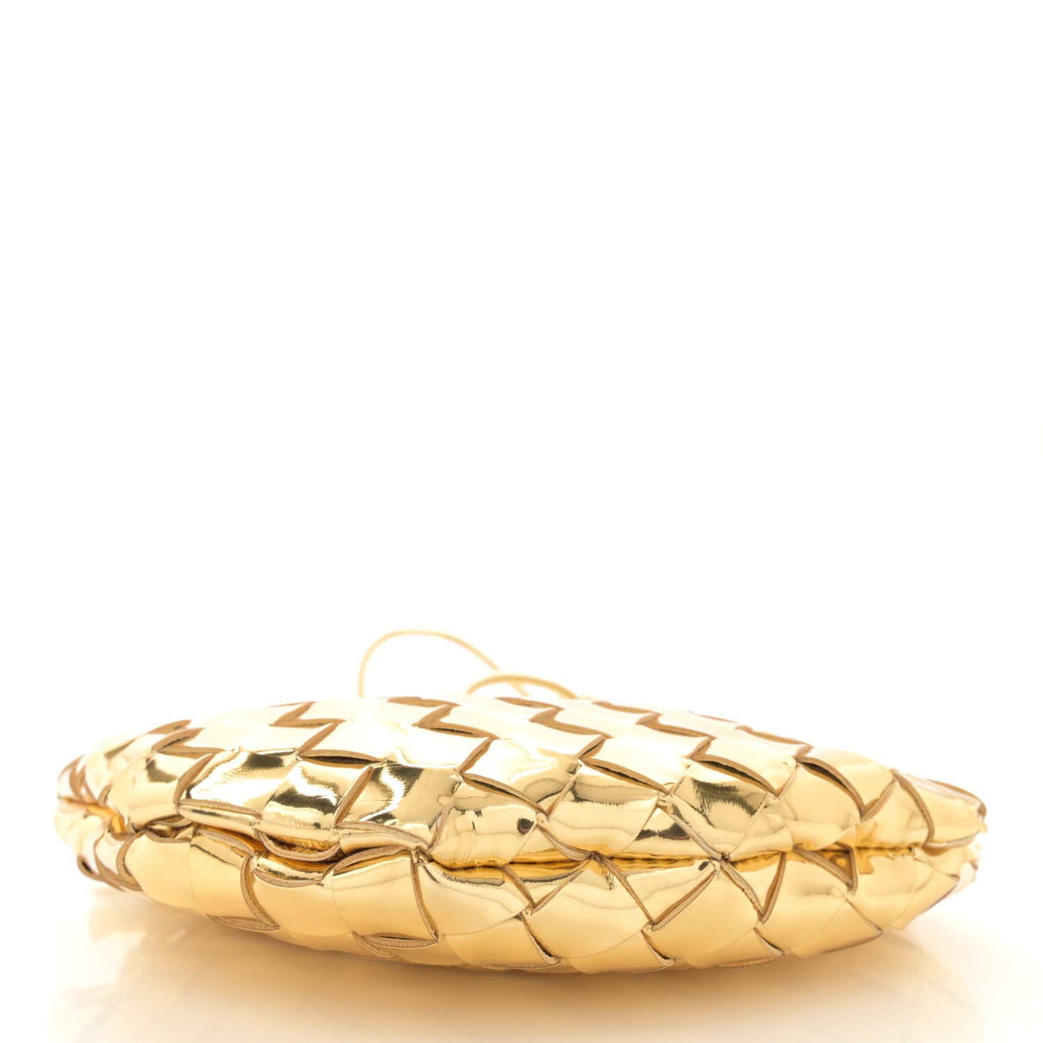 Bottega Veneta Mirror Laminated Nappa Intrecciato Mini Sardine Bag Gold 4 of 9