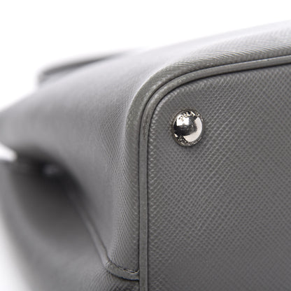 Prada Saffiano Cuir Medium Double Bag Marmo 9 of 16