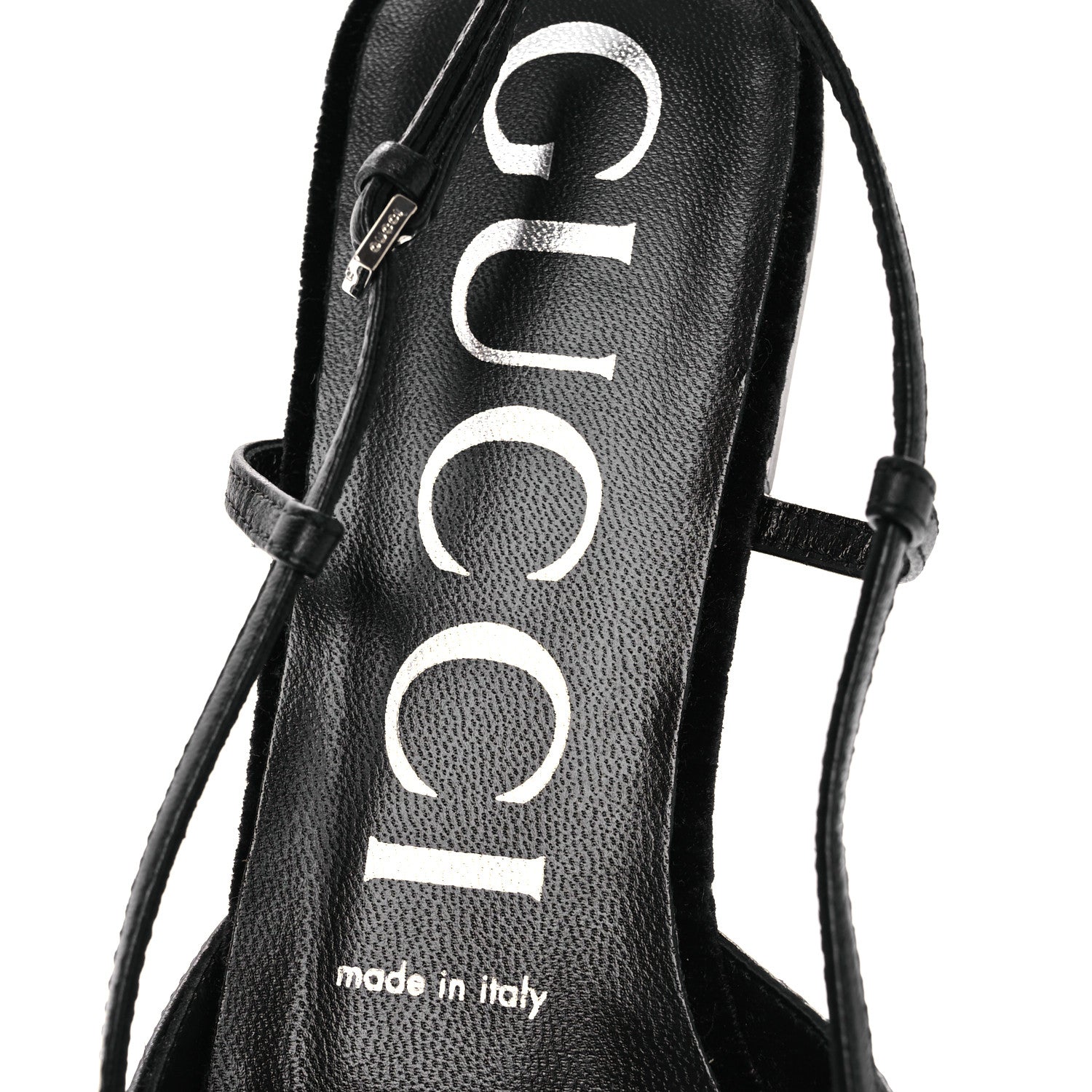Gucci Velvet GG Monogram Slingback Ballet Flats 37.5 Black 9 of 11