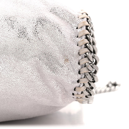 Stella McCartney Metallic Shaggy Deer Small Falabella Tote Silver 9 of 9